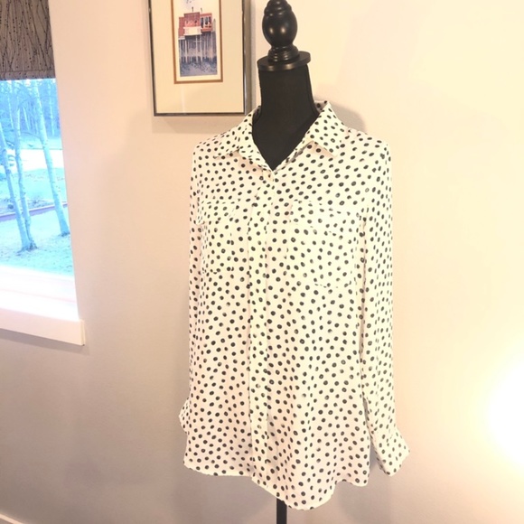 Who What Wear for Target Polka Dot Blouse - Picture 2 of 6